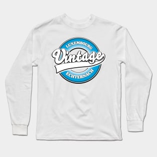 Echternach luxembourg vintage style logo Long Sleeve T-Shirt